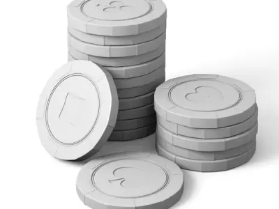 Casino chips 3D model