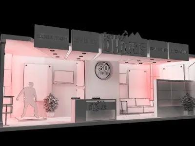 Booth Exhibition Stand a631c 3D model