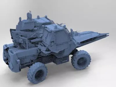 Space Truck 1 planet climber  3D model