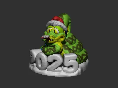 SNAKE NEW YEAR 2025 3D print model