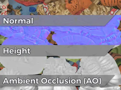 0002-03 Pumpkin Scarecrow Low-poly 3D model