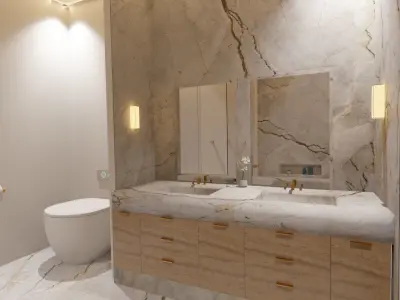 modern luxury house model 1 3D model