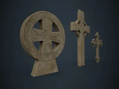 Cross Pack Low-poly 3D model