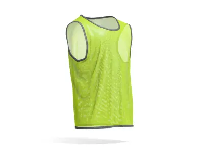 Green Football Team Practice Vest - soccer for training uniform 3D model