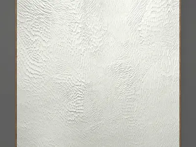 Plaster two square photo frames 66 Low-poly 3D model