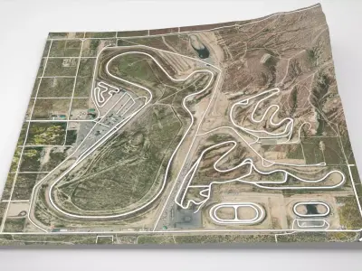Willow Springs International Motorsports Park Rosamond USA 3D model