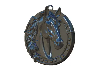 horse with horse shoe 3D print model purchase