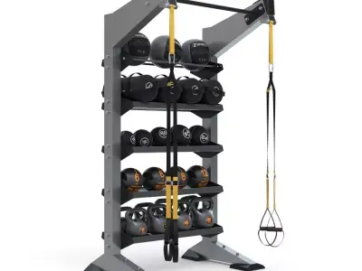 Torque Fitness - X-Create 1-Module Storage Wall 3D model