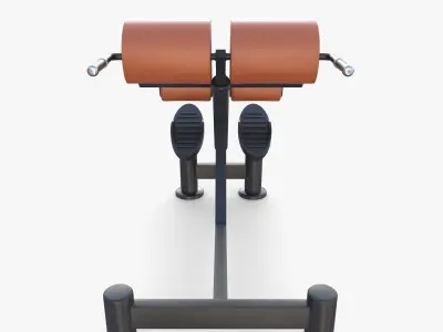 Hyperextension bench 3D model