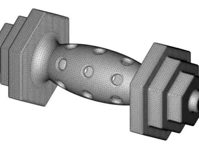 Classic Adjustable Dumbbell Toy 3D print model