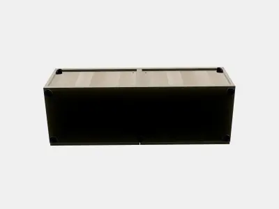 BESTA Shelf unit with glass doors 3 3D model