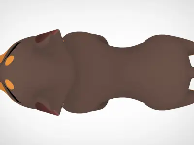 Doberman  Low-poly 3D model