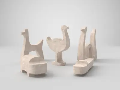 Safari by Monitillo 1980 decorative objects 3D model