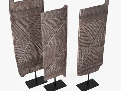 Igbo Door Nigeria - HandCarved Nigerian Doors Collection 3D model
