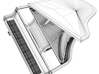 Grand Piano 3D model