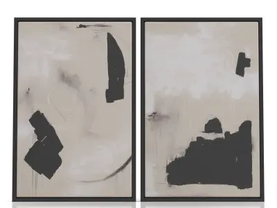 Asia Canvas Wall Art Renwil PBR 3D model