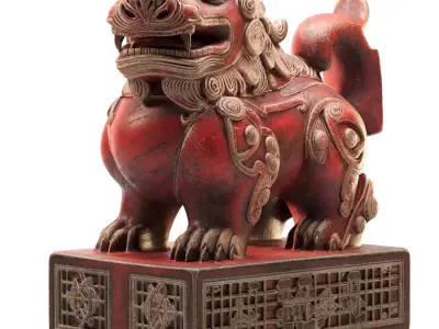 Red Lion of the Temple 3D model