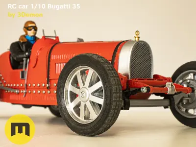 RC model Bugatti 35 3D print model