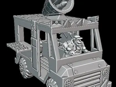 Ork looted ice cream truk 3D print model
