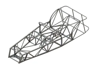 Locost seven chassis   Caterham  and Lotus 7 inspiration 3D model