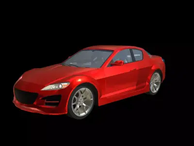 Mazda RX8 Low-poly 3D model