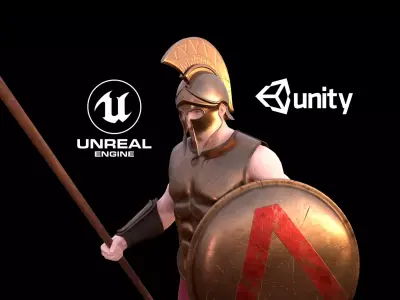 Modular Spartan Warrior Low-poly 3D model