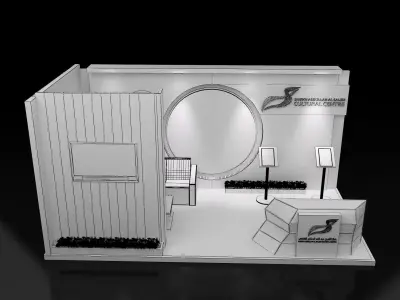 Booth Exhibition Stand a260  3D model