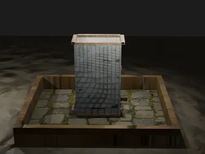 3D building Low-poly 3D model