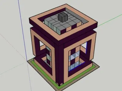 Magical Cube Tower 3D model