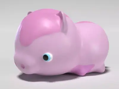 Cute Pig 3D model