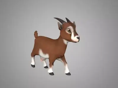 Goat or Goatling Low-poly 3D model
