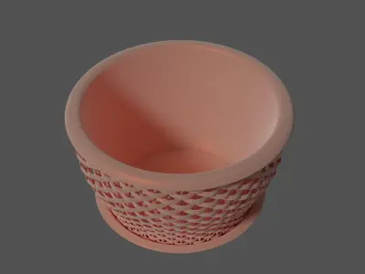 flowerpot cup 3D model