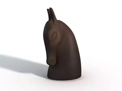 Anette Edmark horse head sculpture for 3D model