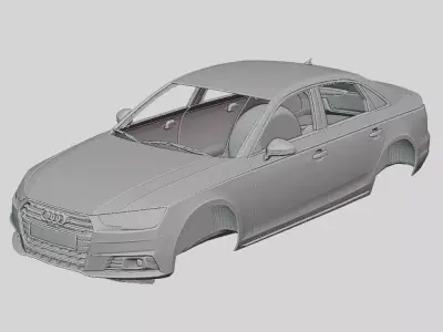 Audi A4 Sedan 2016 Printable Body 3D print model