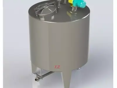 Hermetic tank 3D model