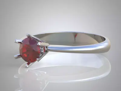 Diamond ring 0350 3D printable model Free 3D print model