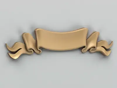 Decorative Ribbon 008 3D model