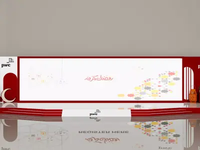 Ramadan stage Theater and Gate 3D model