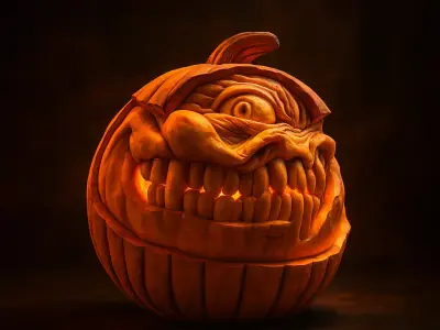 Halloween Pumpkin 3D Model for Printing 3D print model