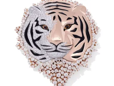 pendant wild life tiger 3D model