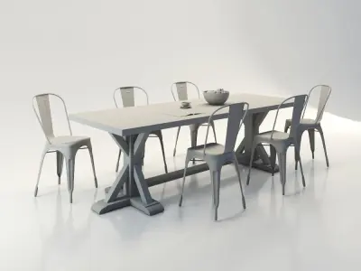  Table set decoration  3D model