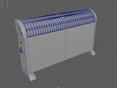 Electric Heater 2 Low-poly 3D model