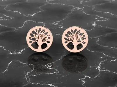Jewelry Earring Tree Shape 3D print model