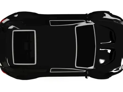 Racing car  Low-poly 3D model