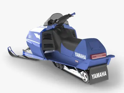 Snowmobile yamaha 3D model
