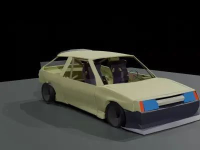 vaz 2108 tunning 3D model