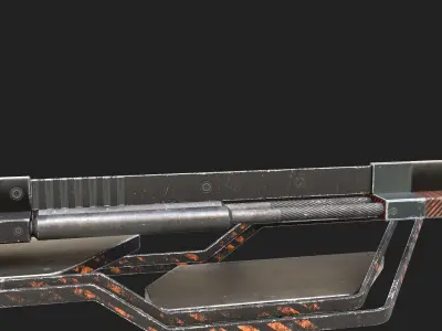 cyberpunk  Stand billboard - adjustable -  PBR Low-poly 3D model