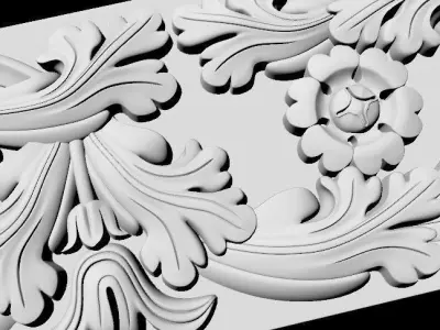 Decor for furniture 3D model 18