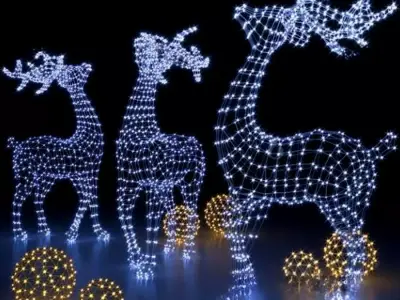 Deer lights Free 3D model