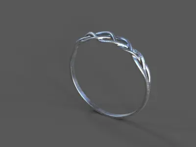 High-Quality 3D Ring Model Low-poly 3D model 11